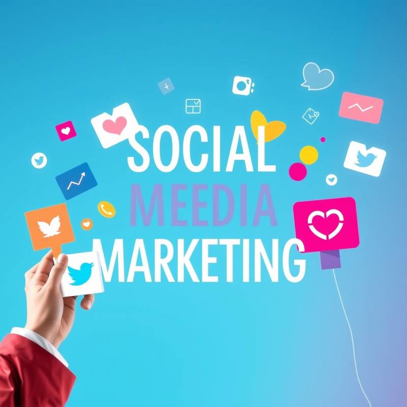 Visual representation of social media marketing